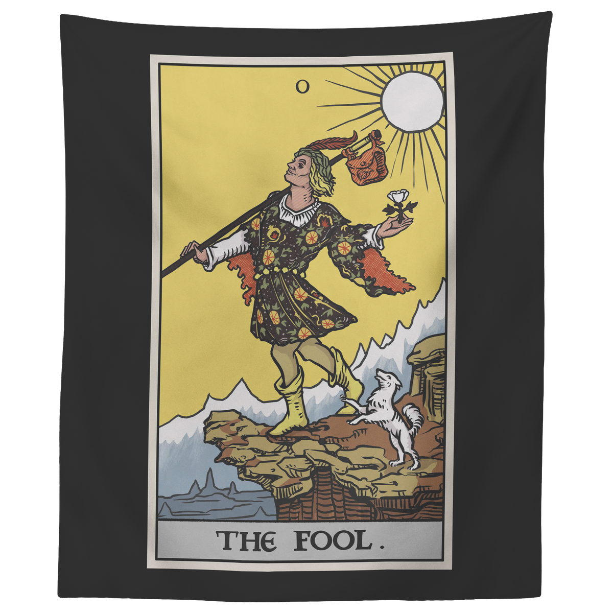 The Fool Tarot Card Tapestry - Revival Tarot – The Ghoulish Garb