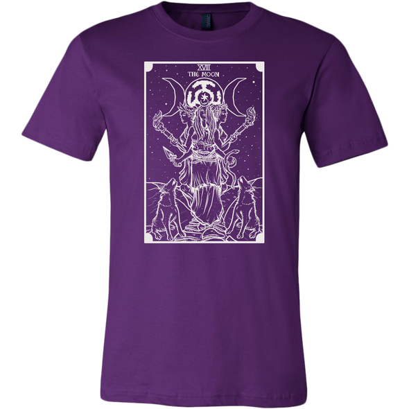 teelaunch T-shirt Canvas Mens Shirt / Team Purple / S The Goddess Hecate In Tarot Monochrome Unisex T-Shirt